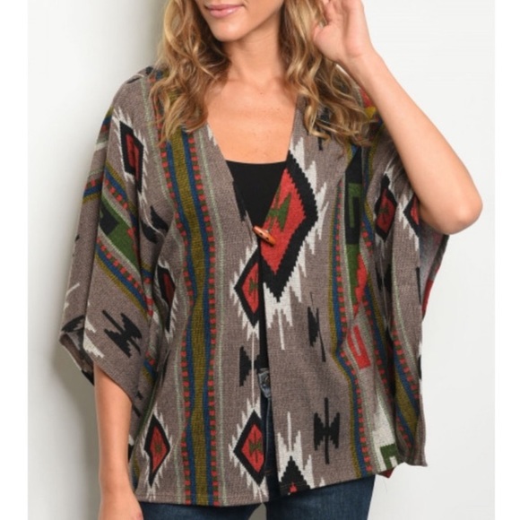 Misty Pearl Tops - Tribal Kimono